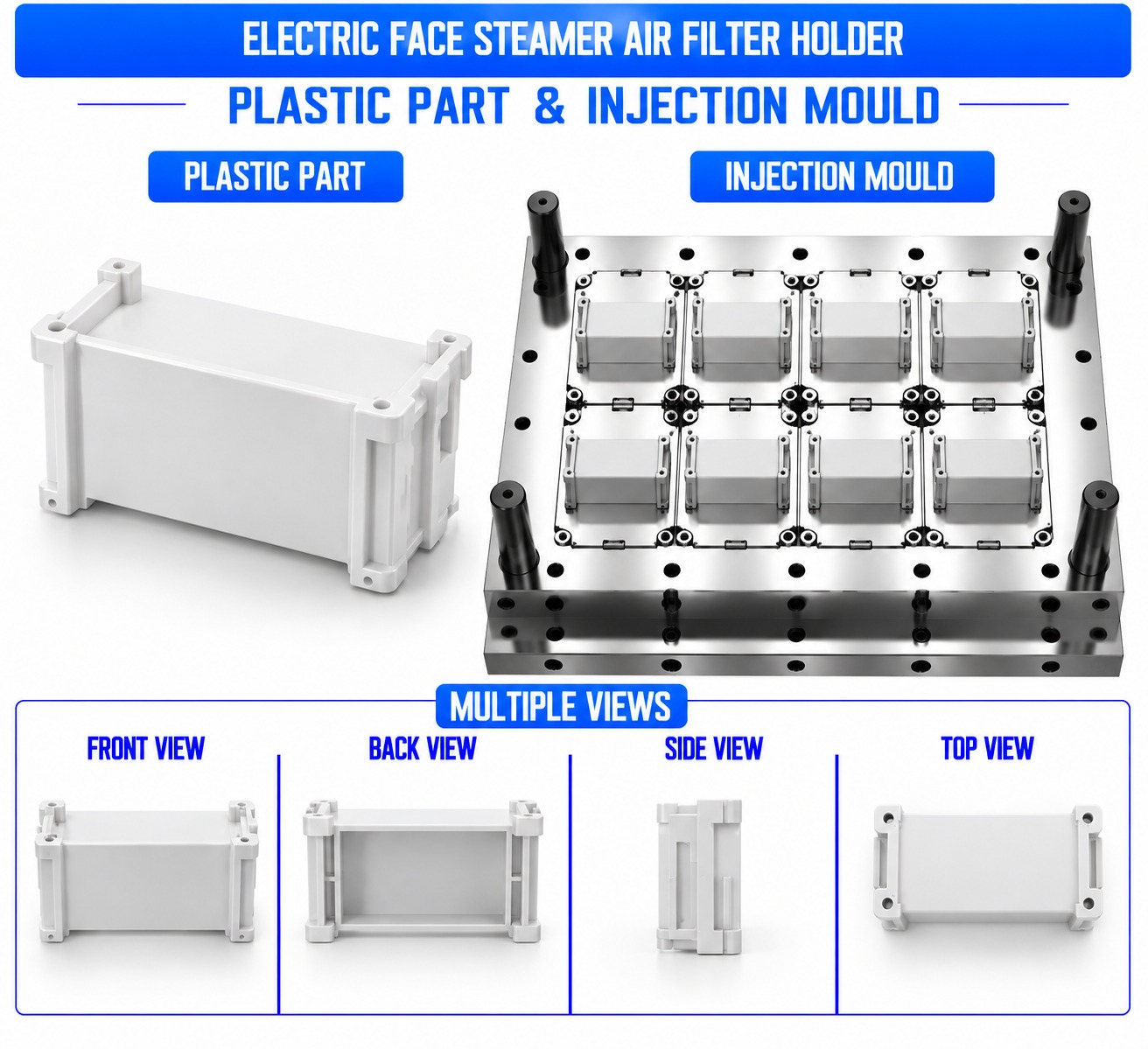 Electric Face Steamer Plastic Air Filter Holder Mould and Moulding Service